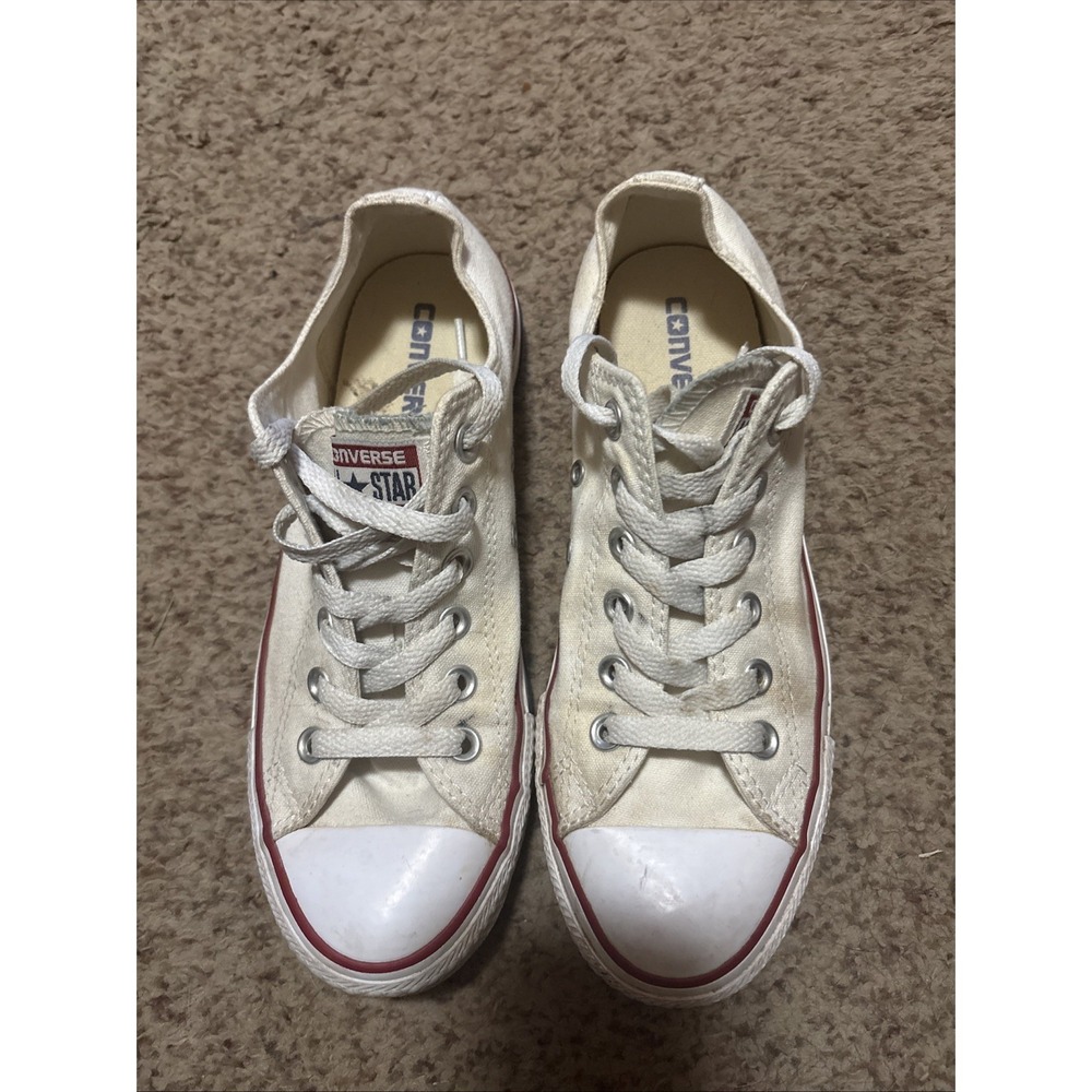 Converse Sneakers Tennis Shoes 7.5 Women's W7652 White Red